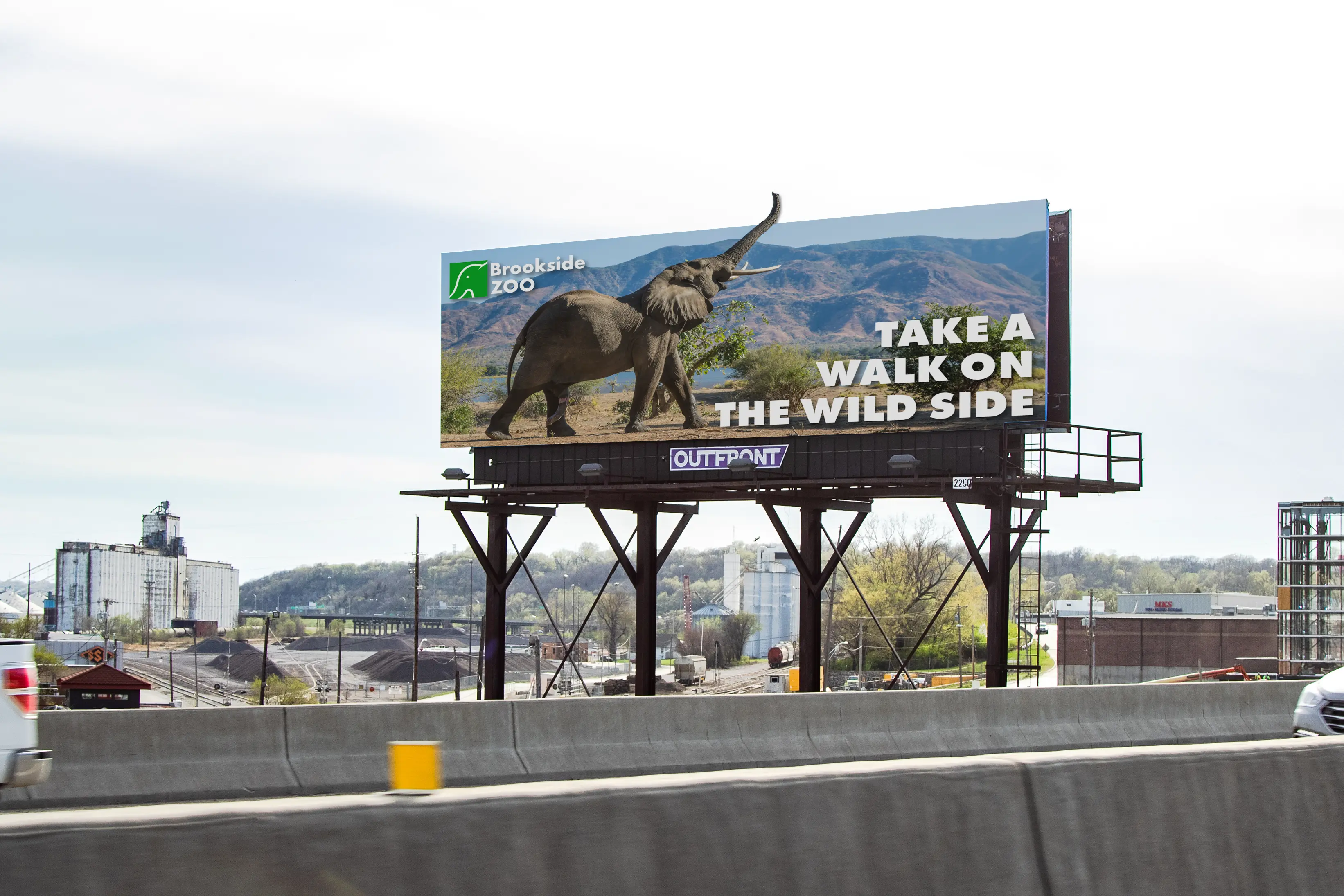 Brookside Zoo Billboard