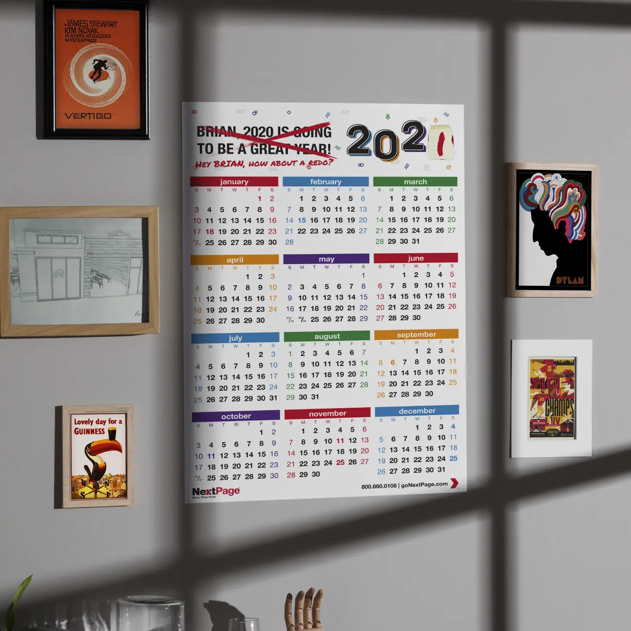 NextPage wall calendar