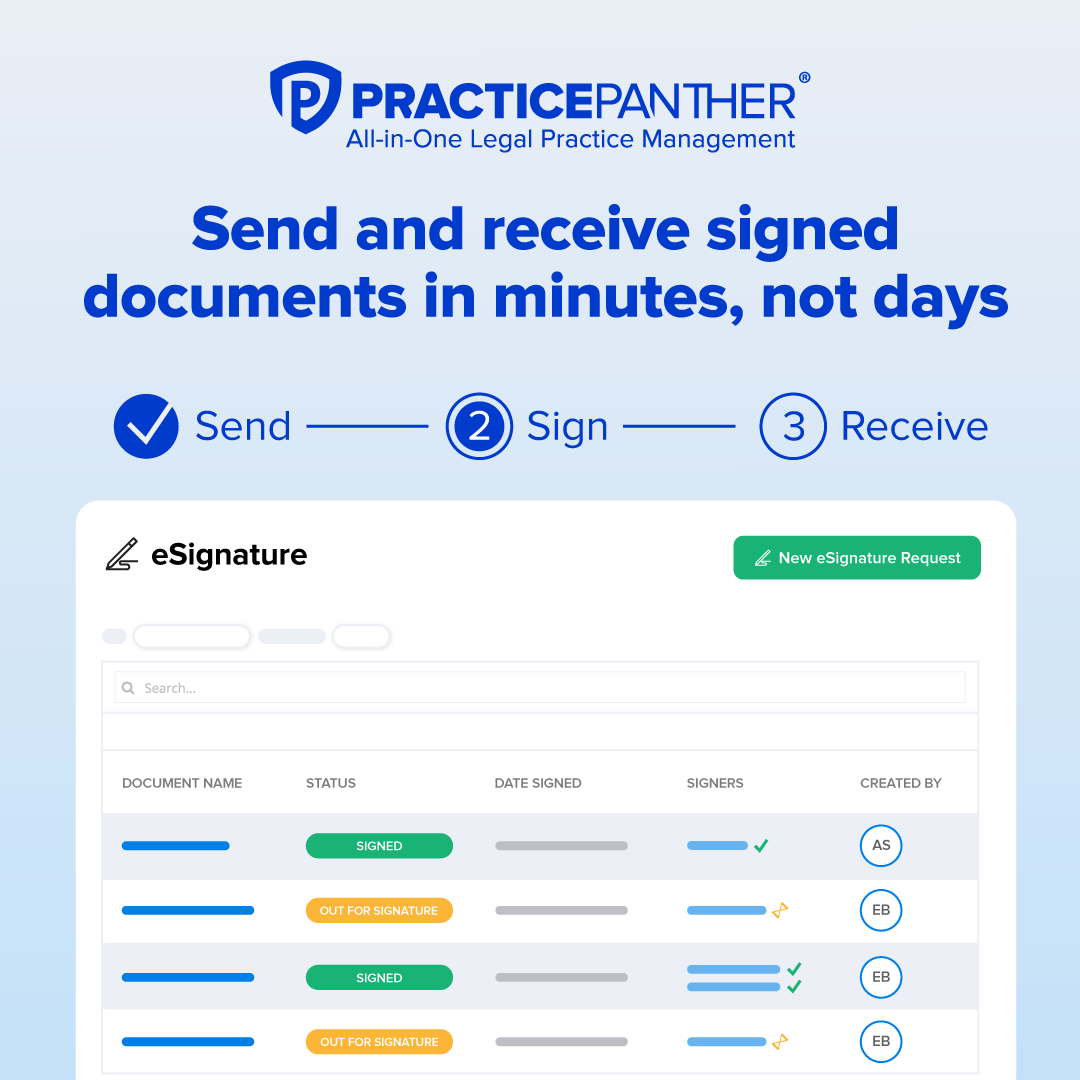 PracticePanther eSign Ad